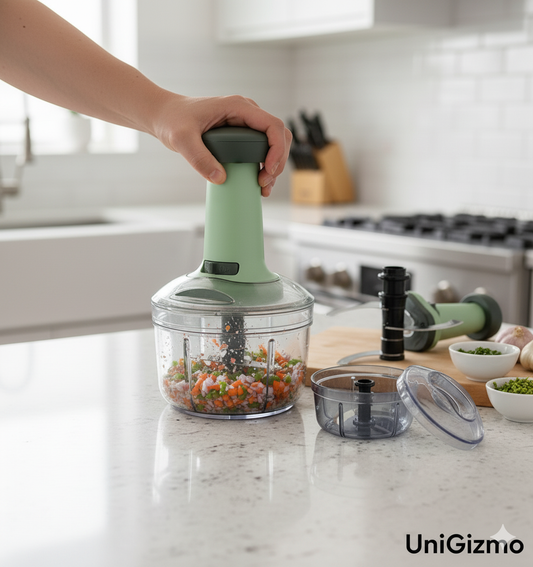 Hand Push Vegetable Chopper – Quick & Easy Manual Food Cutter