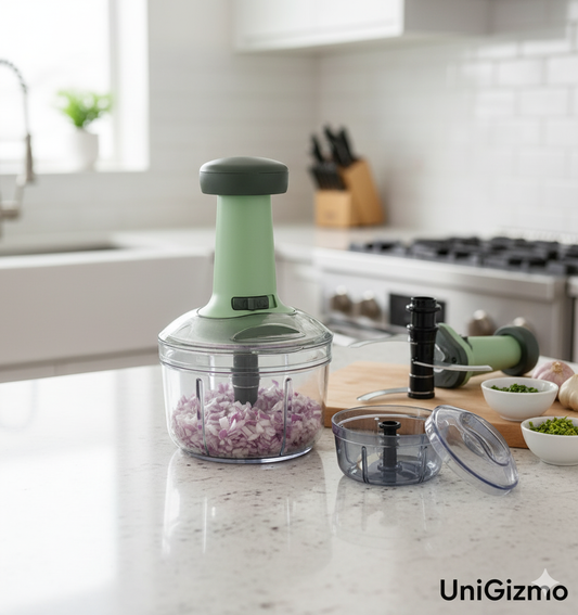 Hand Push Vegetable Chopper – Quick & Easy Manual Food Cutter