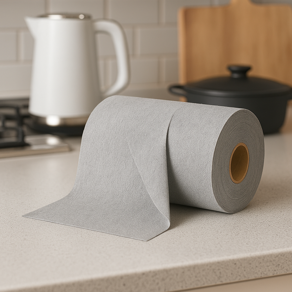 Premium Microfiber Cleaning Cloth Roll – 25x25 cm